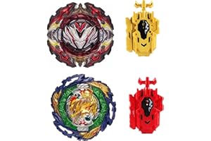 Wotean Gyroscope Turbo Set, Trottola 4d Arena Metal Fusion Battle, Con Lanciatore Da Combattimento, Set Regalo(195+185)