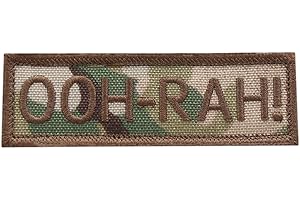 2AFTER1 Multicam Ooh-Rah USMC EGA US Marine Corps Battle Cry Tactical Morale Touch Fastener Cap Patch