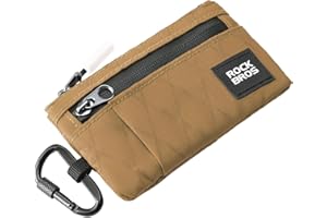ROCKBROS Mały Portfel, Etui na Karty, Wielofunkcyjny Portfel Slim dla Kobiet i Mężczyzn, Przegroda do Przechowywania Kart Kredytowych, Etui na Klucze Gotówkowe
