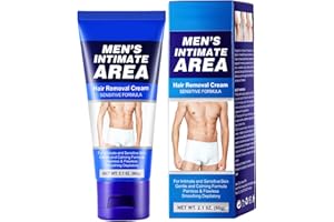 FunnAura Mens Hair Removal Cream, Painless Intimate Hair Removal for Sensitive Skin