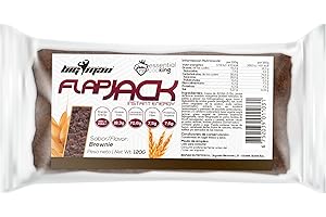 PROFESIONAL NUTRITION PRODUCTS BIG MAN BigMan | FlapJack 12 Unidades 120g | Barritas de Avena Natural | Barrita de Alta Carga de Carbohidratos | Extra de Calorias Deporte Resistencia (Brownie)