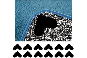 PANYI 12Pcs Heart Shape Carpet Anti-Slip Rug Gripper, Floor Mat Anti-Slip Sticker,Anti Slip Rug Pads Grippers Carpet Sticker, Washable And Reusable Anti Slip Rug Underlay