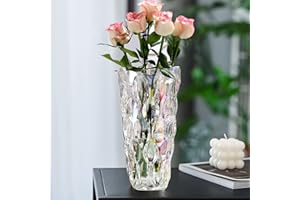 HEY_YOU Glas Blumenvase, Moderne minimalistische Vase Nordic Glass Floral Handmade Flower Arrangement Dekoration Hydroponic Ornament für Home Esstisch, Geschenk für Hochzeit, Housewarming Party, Stil A-bunt