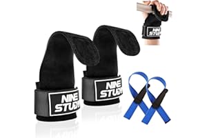 TUFA Sangles de Poignet d'Haltérophilie Rembourrée,Sangles Poignet de Gymnastique,Maximum de Prise en Main,Sangles de Tirage Musculation Robustes pour Hommes Femmes Fitness et Musculation-Noir