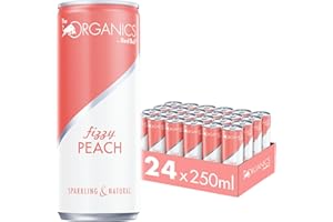 FOXCUP ORGANICS Fizzy Peach by Red Bull, 24 x 250ml, Dosen Bio Getränke 24er Palette, OHNE PFAND