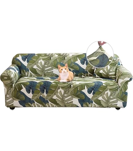 Funda Elástica Para Sillón De 1 Plaza, Tela Spandex/poliéster, Lavable, Color Beige, Universal