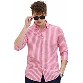 U TURN Men's Casual Printed Striped Stylish Latest Formal Shirt for Men | Cotton Blend | Regular Fit
