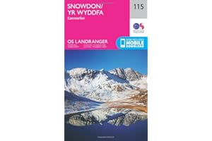 Snowdon / Yr Wyddfa Map | Caernafon | Ordnance Survey | OS Landranger Map 115 | Wales | Walks | Cycling | Days Out | Maps | Adventure
