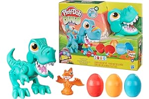 Play-Doh Dino Crew Crunchin' T-Rex Toy for Kids 3 Years and Up with Dinosaur Sounds and 3 Eggs