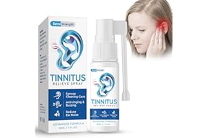 CHINOXIA Tinnitus Relief Spray, Tinnitus Relief for Ringing Ears, Ear Ringing Relieving for Hearing Loss, Ear Noise Spray, Tinnitus Treatment, Effective Herbal Drops for Tinnitus, Gentle & Safe