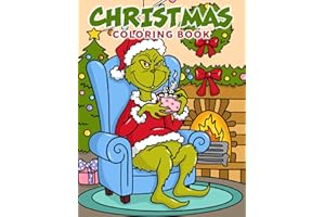 Christmas Coloring Book: Fun and Adorable Coloring Pages Filled With Characters for Kids and Adults — Perfect for Christmas Gifting