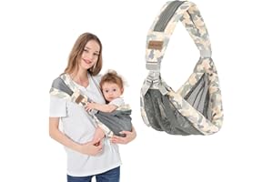 IULONEE Porte-Bébé Enveloppant Réglable Portable Echarpe De Portage Bebe Porte Bebe Naissance Porte-Bébé Réglable Écharpe De Portage Réglable Et Multifonctionnelle Pour Bebe De 3 à 36 Mois (Gris)