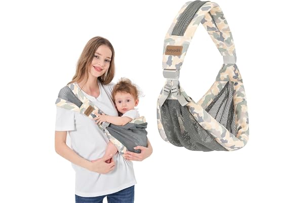 IULONEE Bärsele En Axel Småbarn Mjuk Baby Slinga Småbarn Sling Bärselar Från Nyfödda Justerbar Ventilerande Babybärduk Baby B