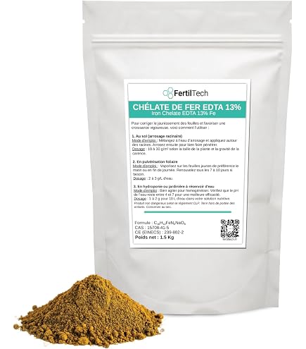 Chelato Di Ferro 6% EDDHA 4,8% – Nutriente Per Piante Da Orto E Giardino – 5 Kg – Previene La Clorosi