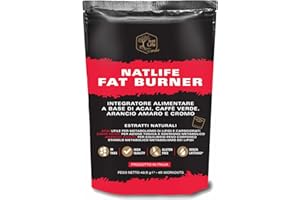 NAT LIFE DETOX CORPORALE, RIDUCE LA MASSA ADIPOSA E ADDOMINALE, MIGLIORA LO SVILUPPO SPORTIVO, PRODOTTO IN ITALIA, 90 CAPSULE