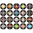 Décorations Fête Thème Rock Années 70 – Lot De 9 Disques Vinyles à Suspendre Pour Anniversaire, Mariage, Soirée - 2