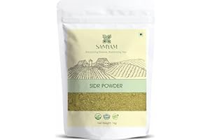 SAMYAM Poudre de Sidr/Jujube naturelle - Paquet de 1 kg | Nettoyant naturel pour cheveux et corps, savon aux herbes