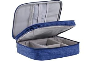 LIVACASA Bolsa de Viaje Cable Organizador Estuche para Eléctricas Accesesorios Impermeable Portatíl para Cables Cargador Bolsillo