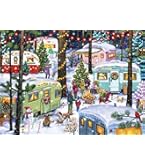 Vermont Christmas Company Campeggio per Natale Jigsaw Puzzle 1000 pezzi