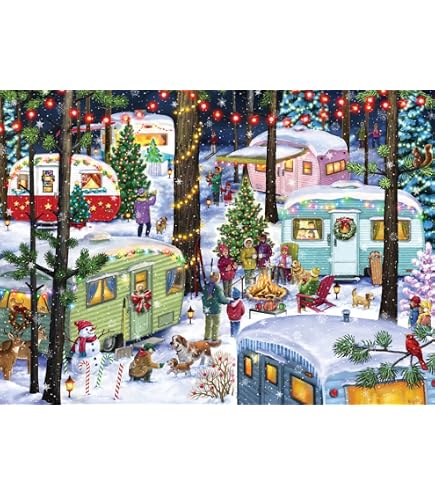 Vermont Christmas Company - Puzzle da 1000 pezzi - 66 x 49 cm - Cartone - Puzzle Jigsaw - Avanzato - 10 - 99 anni - 1 pezzo - 1 set - 1000 pezzi - Antico - Unisex