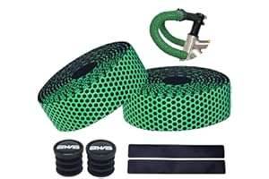 PLATTBK Road Bike Handlebar Tapes Breathable Non-Slip Shock-Absorbent Bicycle Bar Tape,Green