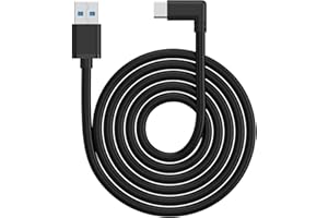 KIWI design Link Câble 10 Feet (3 Mèters) Compatible avec Quest 3/2 Accessoire, Transfert de Données Haute Vitesse USB Type C pour Casque VR et PC