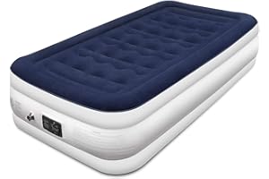 Blackace arteesol Colchon Hinchable Matrimonio y Soltero Colchón Inflable con Bomba Incorporada para Huéspedes/Mudanzas a casa/Camping para Adultos