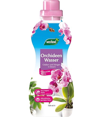 Westland Orchideen Wasser, 720 ml  Pflanzendnger fr gesundes Wachstum,  Flssigdnger mit praktischer Dosierhilfe, Gieen und Dngen in Einem :  Amazon.de: Garten