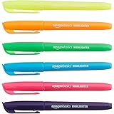 Amazon Basics Highlighters - Bright Assorted Colours, Pack of 12