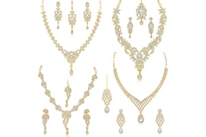 Sukkhi Dazzling Gold Plated Combo Necklace Set for Women (CBNS104224)