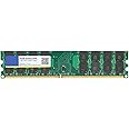 DDR2 RAM, 4GB Kit DDR2 800Mhz RAM, PC2‑6400 1.8V 240 Pin Non-ECC Unbuffered Desktop Memory Modules