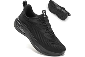 ZYEN Damen breite füße Schuhe, luftgepolsterte extra breite Schuhe, atmungsaktive Sportschuhe, leichte und Bequeme Damen-Laufschuhe, Sneaker für das Training im Fitnessstudio