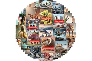 XYYYHTL Tralalero Tralala Tung Tung Tung Sahur Bombardino Crocodile Stickers Italian Brainrot Ai Italian Animals PVC Waterproof Stickers for Wall Room Decoration Gifts for Fans