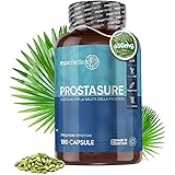 Serenoa Repens, Semi di Zucca, Ortica Polvere per 1 Capsula al Giorno, Integratore Alimentare Prostata in 180 Capsule Vegetal