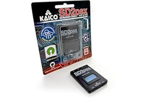 Kaico Scheda di memoria PSX Gen 2 compatibile con PlayStation 1 e 2, firmware aggiornabile, spazio di archiviazione illimitato, include una scheda microSD da 8 GB, scheda di memoria ad alta velocità