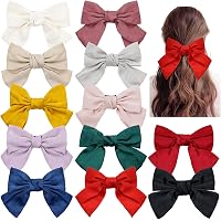 Lawie Satin-Haarschleifen – 15 Farben, 20,3 Cm Groß, Für Dutt, Pferdeschwanz & French Twist (für Damen & Mädchen)