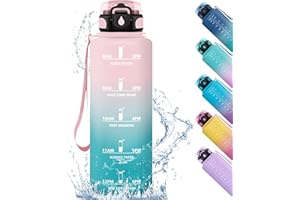 HoneyHolly Gourde Sport 500/1000/1500ML Étanche Sans BPA, Bouteille d'eau Gazeuse Convient pour Vélo, Bouteille d'eau en Sport avec Filtre, Bouteille d'eau Pour Enfants, Fitness