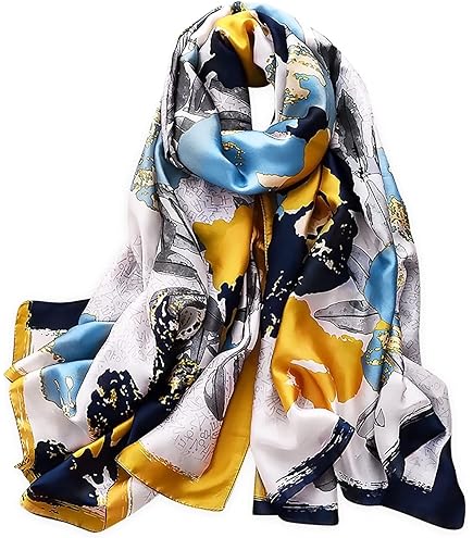 Sciarpa Donna Leggera 90x180 Cm - Seta Elegante Per Cerimonie | Foulard Multiuso - Foto 5