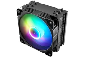 Vetroo V5 CPU Air Cooler with 5 Heat Pipes 120mm PWM Processor Cooler for Intel LGA 1700/1200/115X AMD AM5/AM4 w/Addressable RGB Lights Sync(V5, Black)