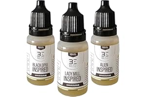 BEZQ (Pack of 3), 10ml Refill Scent Oil Set, Lady Mill Inspired, Alien, Black Opiu, for Car Diffusers, USB Diffusers, Candle Making, Wax Melts