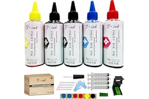 FINK F-INK 5 x 100 ml Tintenpatronen und Nachfüllpack für PG-560 CL-561 PG-540 CL-541 PG-560XL CL-561XL PG-540XL CL-541XL