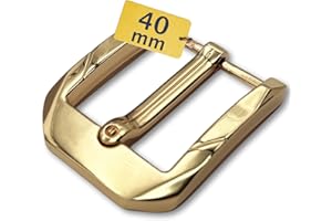 Cartvelli Premium Gürtelschnalle Herren 40mm breit Gold glänzend - Gürtelschließe für Gürtel von 38-40mm - hochwertige Metall-Legierung Ersatzschnalle Gold glanz GS40016-SG