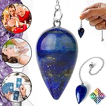 Pendolo Divinatorio In Pietra Di Luna - Per Radiestesia, Magia E Reiki, Confezionato In Astuccio, Garanzia A Vita - Foto 2