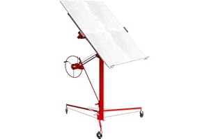 Alzalastre per cartongesso XXL TEENO,alzalastre per cartongesso,pannelli cartongesso,Regolabile In Altezza 140-325 cm, Portata Di 68 Kg,rosso