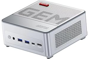 AOOSTAR GEM12 AMD Ryzen 7 5825U (8C/16T, bis zu 4,5 GHz) Mini PC, Mini-Computer 0GB DDR4-RAM, 0 GB M.2-SSD, Grafik 8 Kerne 3200 MHz, Unterstützung für OCULINK 4K Display/HDMI DP Typ-C