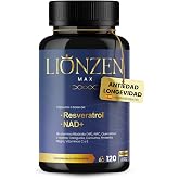 NAD Pure Resveratrol +10 Anti-Aging Ingredients | 1000mg | Cell Energy, Longevity, Vitality | Nicotinamide Riboside (NR), Que
