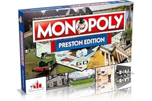 Winning Moves Preston Monopoly Board Game, Advance to Harris Museum and Art Gallery, Royal Preston Hospital or Deepdale and trade your way to success, 2–6 players makes a great gift for ages 8 plus