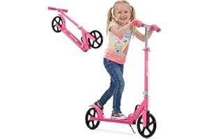Trottinette pour Les 6 Ans Et Plus, Trottinette Pliable Et Légère avec Grandes Roues De 20 cm pour Enfants, Adolescents Et Adultes, 3 Niveaux Réglables