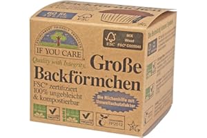 If you Care – Grande Para Magdalenas. 100% crudo; Papel FSC, 2 unidades (2 x 60 unidades)