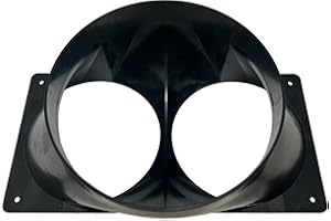 Tinker3D Antminer S19 T19 S17 T17 Double Fan Shroud 6 Inch Outlet to 2X 4 Inch Round ASIC Miner Air Cooling Duct 2X 120mm USA Made (1)